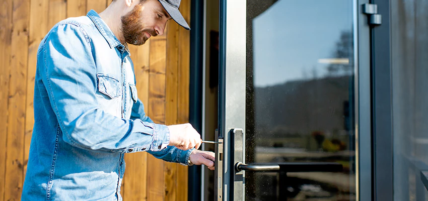 Frameless Glass Storefront Door Locks Replacement in Northbrook, IL